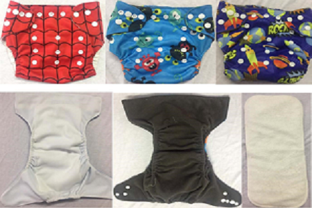 Reusable cloth diapers