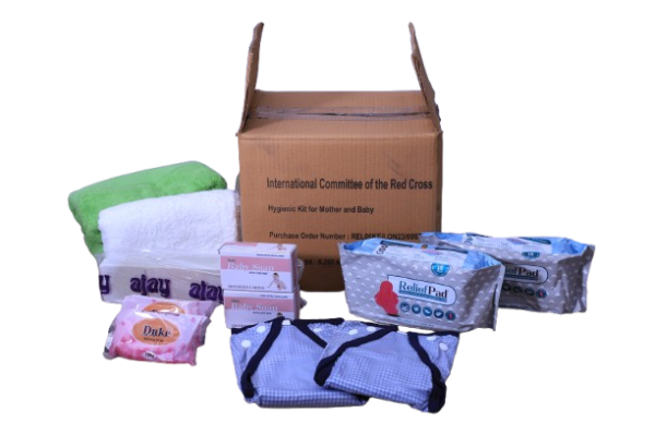 ICRC hygiene kit for mother and baby